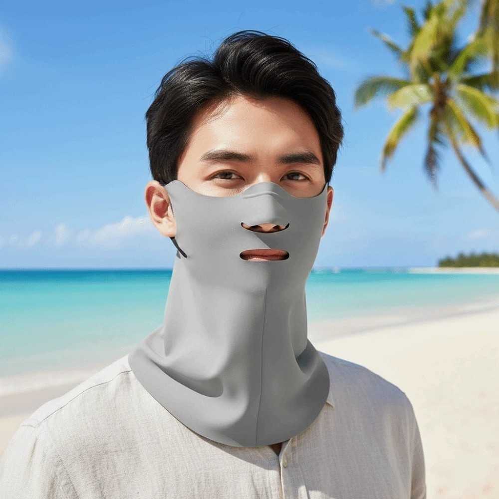 Sports Mask Breathable - Máscara Protetora Solar de Nylon para