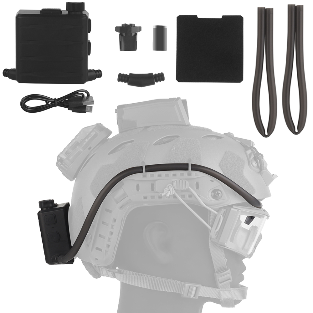 Anti Pollution Mask - Óculos tático desembaçador ventilador anti-nevoeiro kit