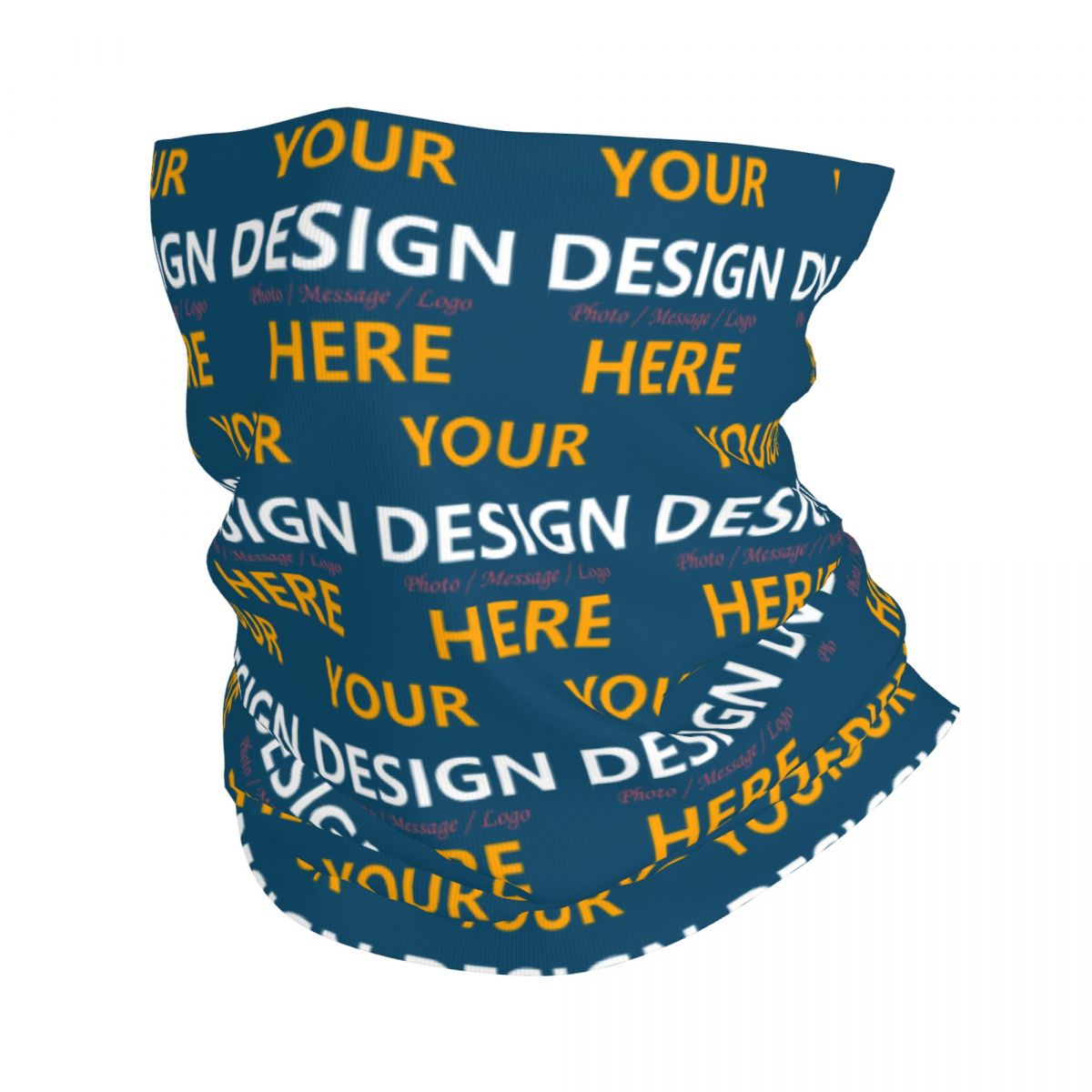 Neck Gaiter Face Cover - Personalize seu design aqui bandana pescoço