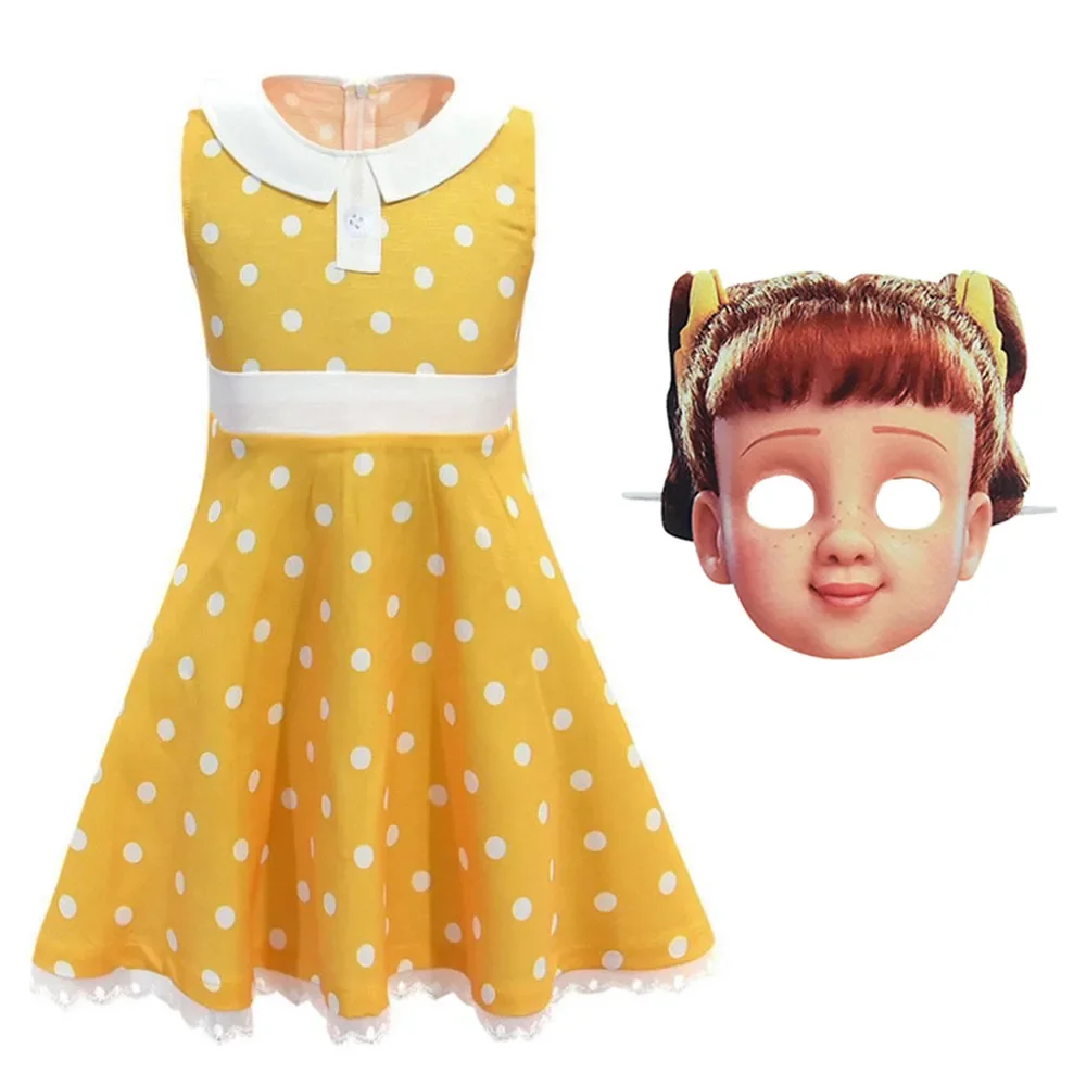 Kids Face Mask - Brinquedos gaby cosplay traje meninas vestido