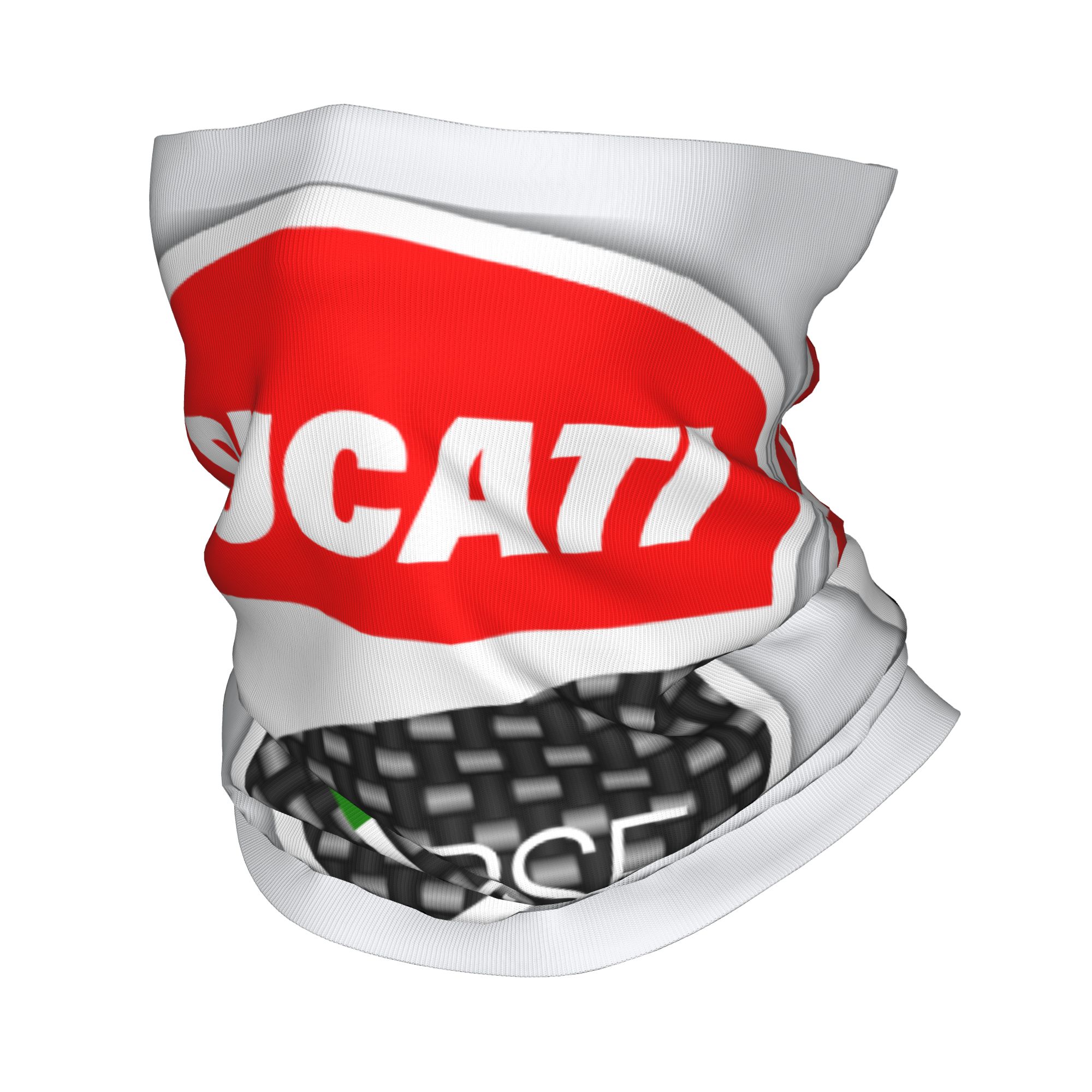 Neck Gaiter Face Cover - Balaclava Tubular Esportiva Personalizada Ducati para