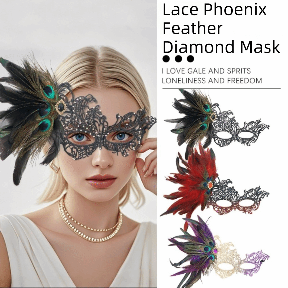 Kids Face Mask - Máscara de Renda com Strass Elegante,