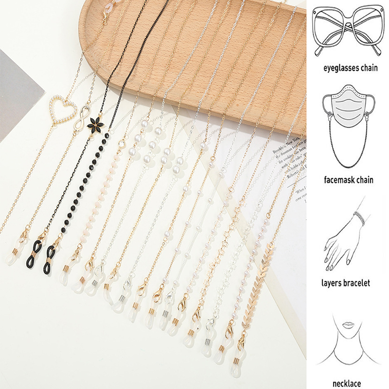 Mask Chain Holder - 2022 moda óculos corrente para mulheres