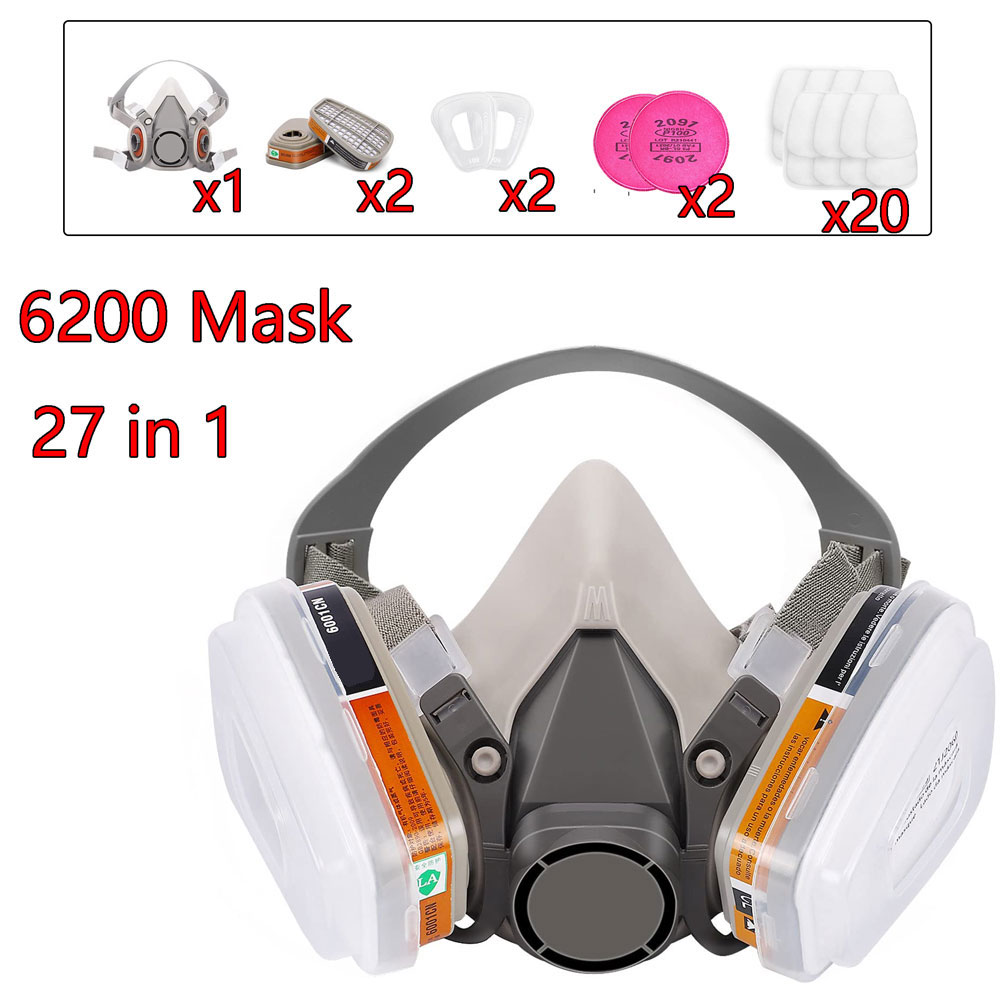 Face Mask Storage Box - Máscara de Gás 6200 para Pintura