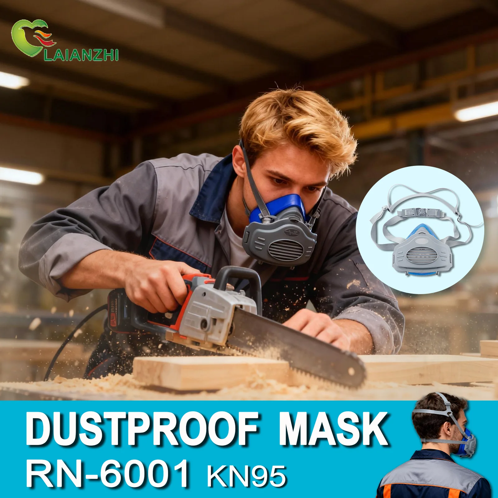 Dust Mask Construction - Máscara de silicone à prova de