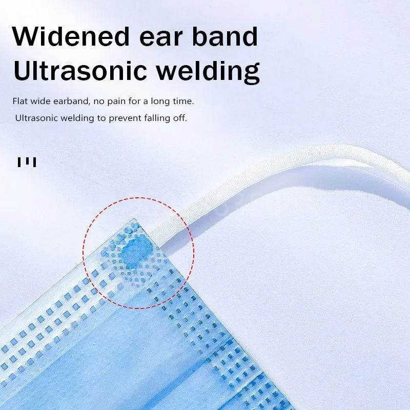 50-500 peças de máscaras desca - Disposable Mask Blue avaliação e preço