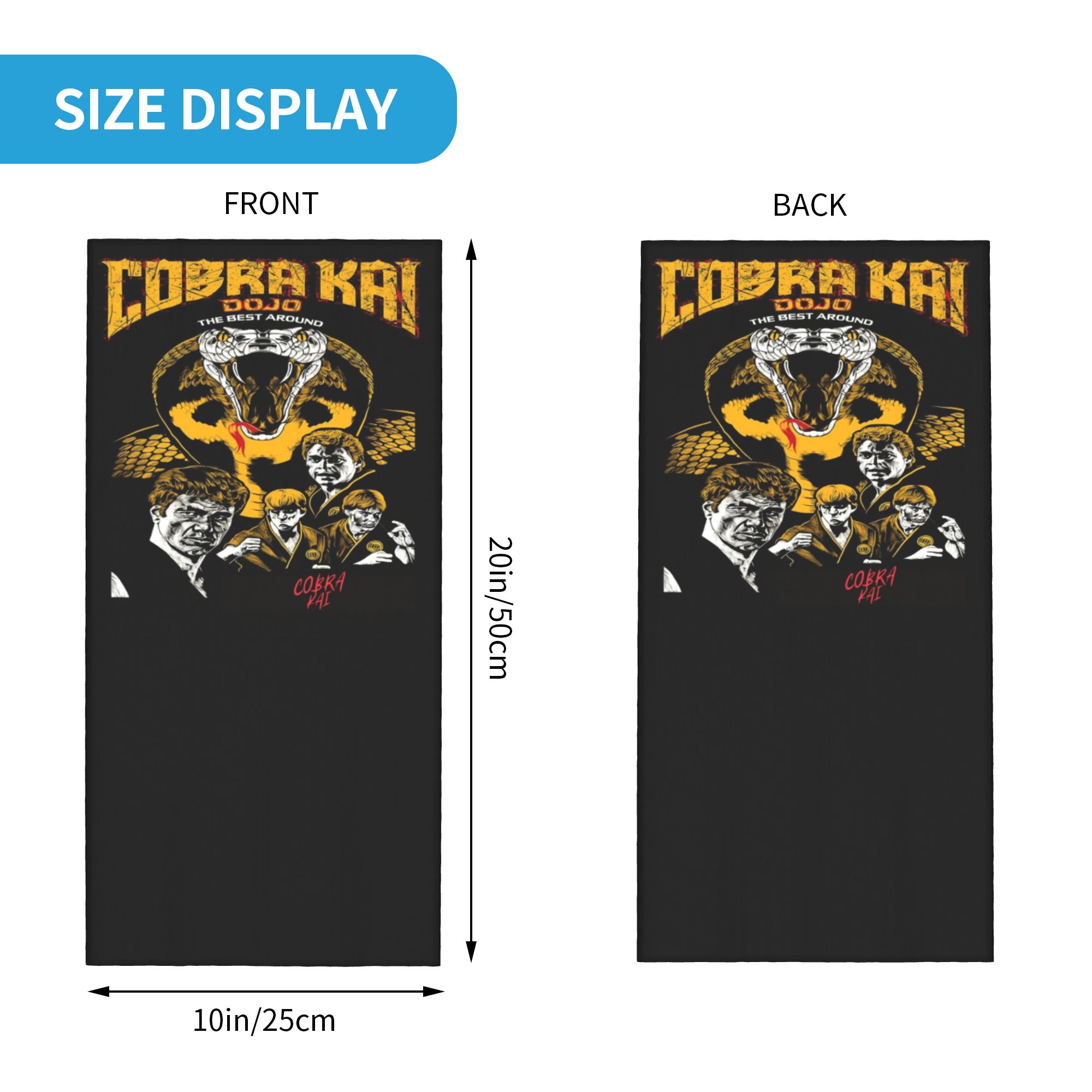 Bandana Personalizada Cobra Ka - Neck Gaiter Face Cover avaliação e preço