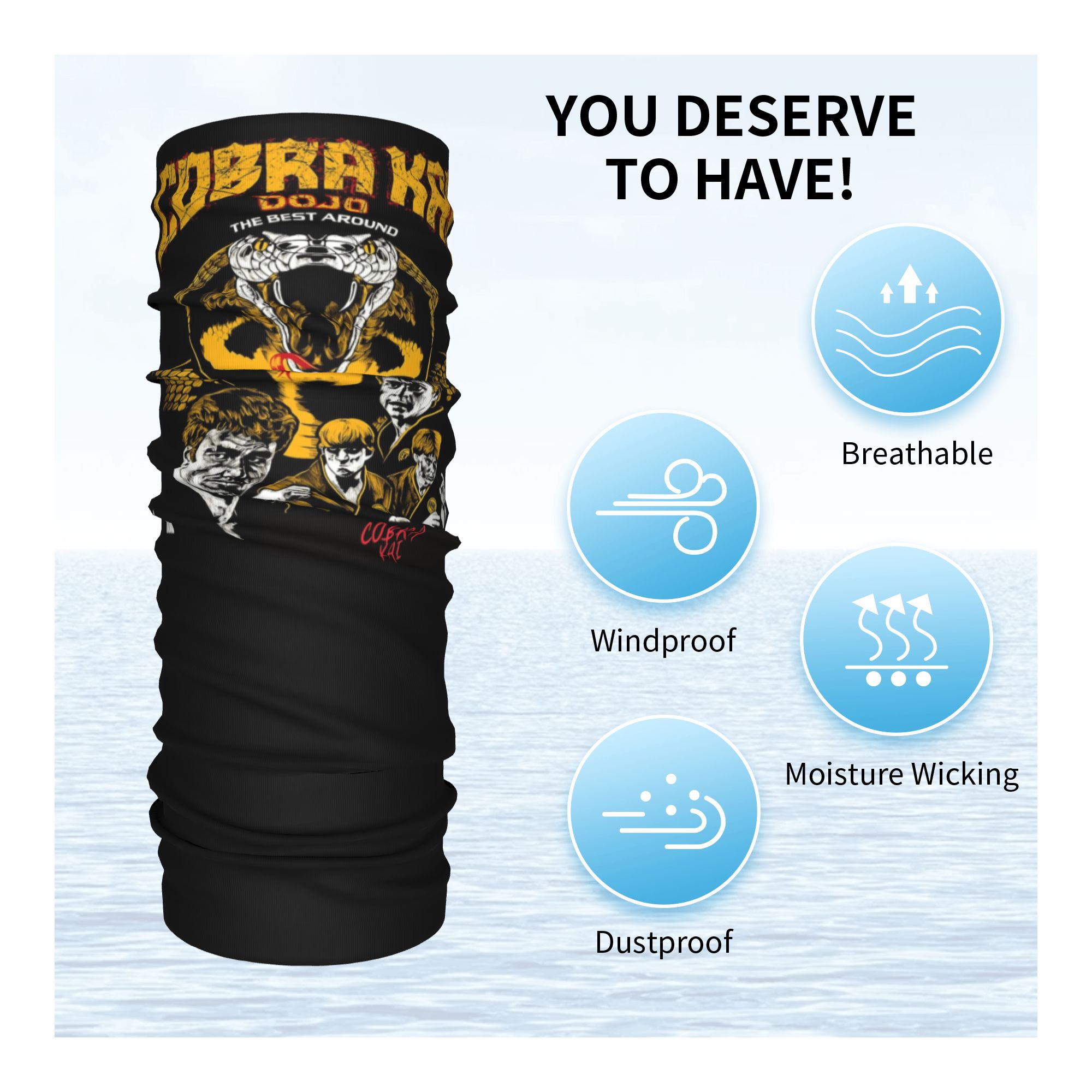 Bandana Personalizada Cobra Ka - Neck Gaiter Face Cover avaliação e preço
