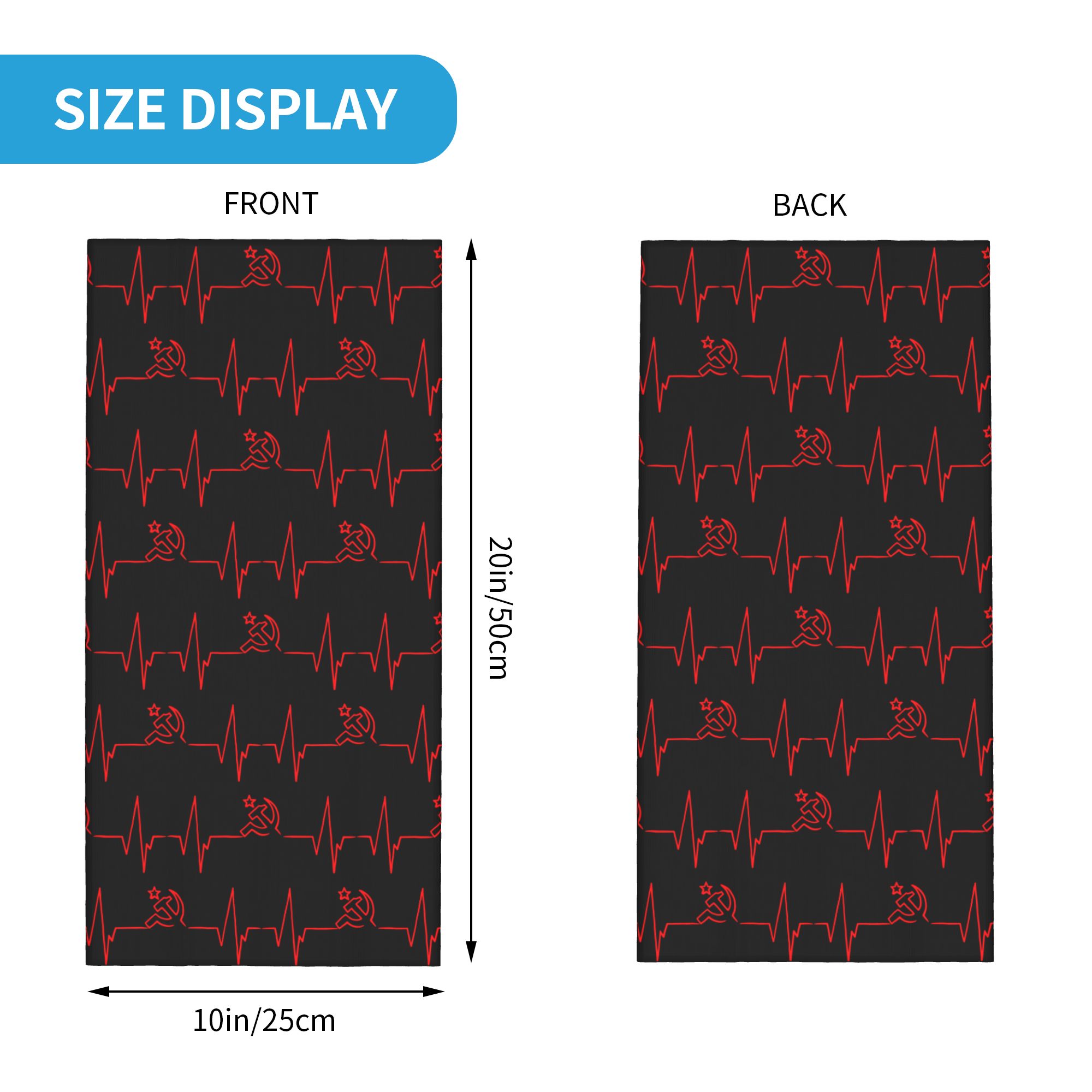Personalizado batimento cardía - Neck Gaiter Face Cover avaliação e preço