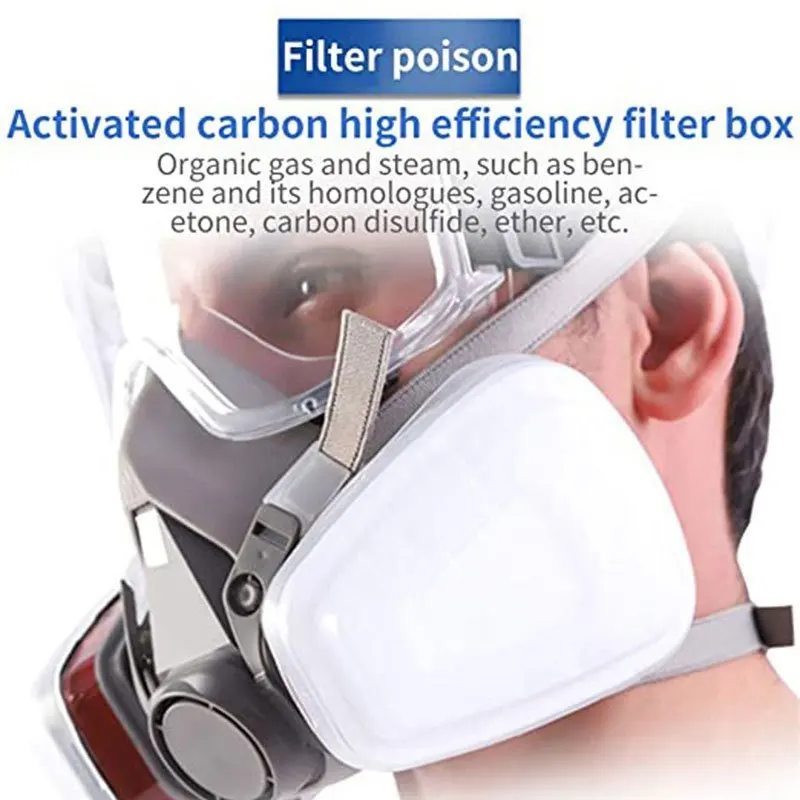 Meia máscara facial à prova de - Respirator Half Face avaliação e preço