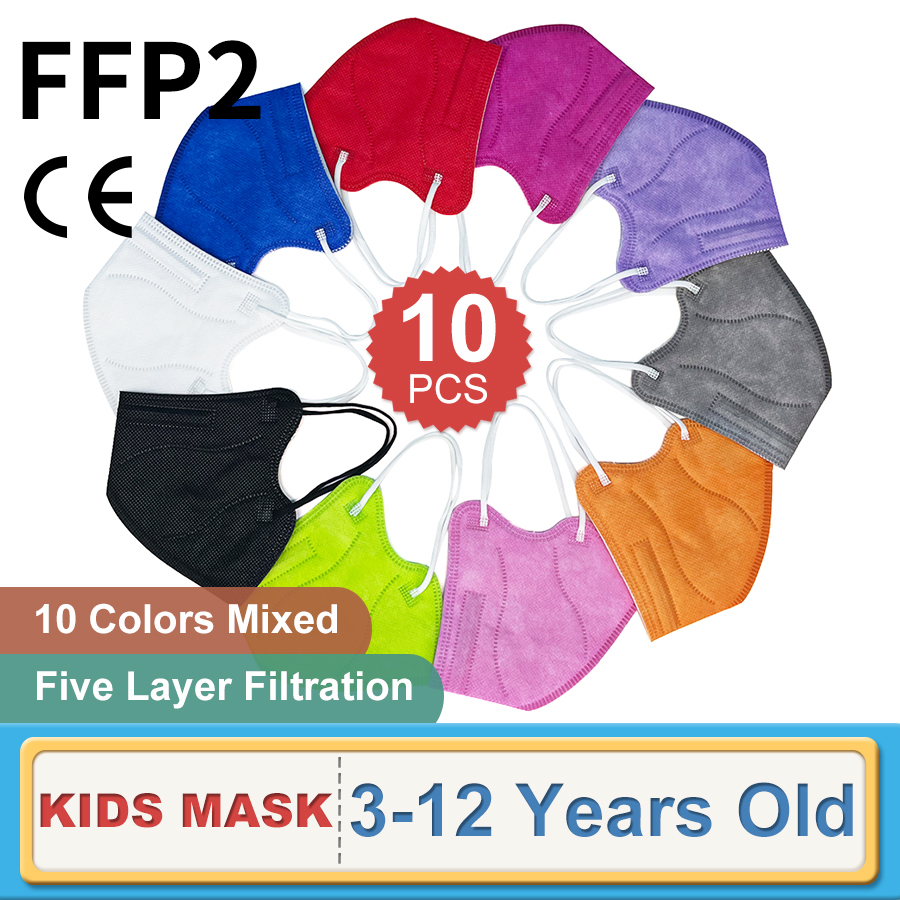 10 pçs crianças ffp2 máscara f - Kn95 Respirator Mask avaliação e preço