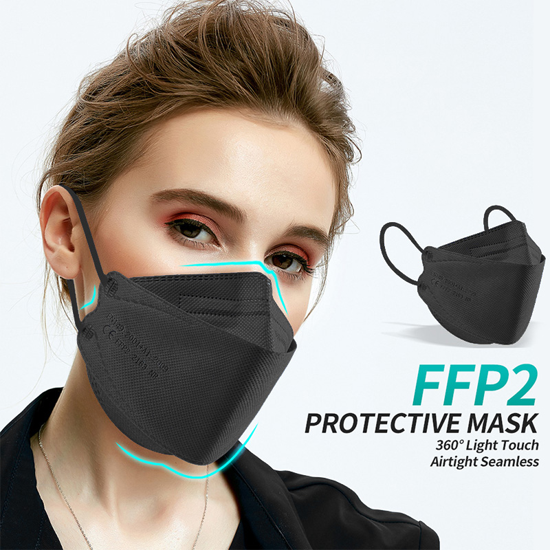 10-200 pces ffp2 mascarillas c - Disposable Surgical Mask avaliação e preço