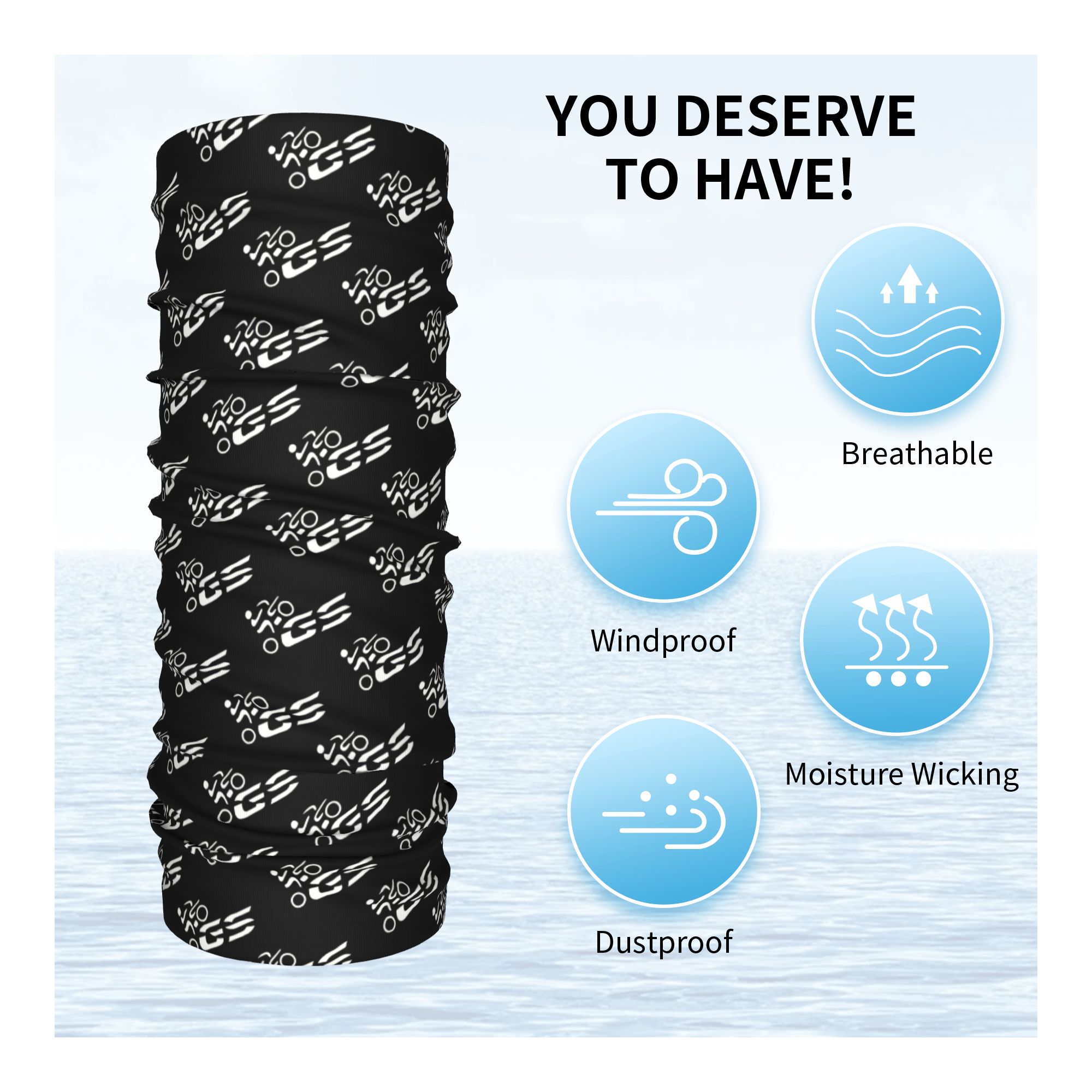 Bandana Personalizada GS Moto, - Neck Gaiter Face Cover avaliação e preço
