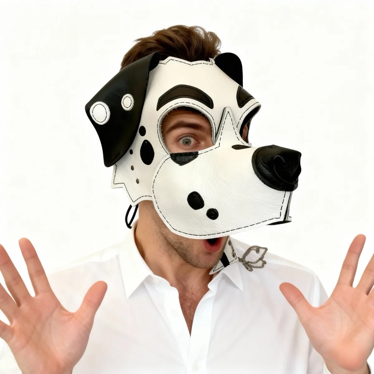 Máscara de Cão Dálmata em Cour - Respirator Half Face avaliação e preço