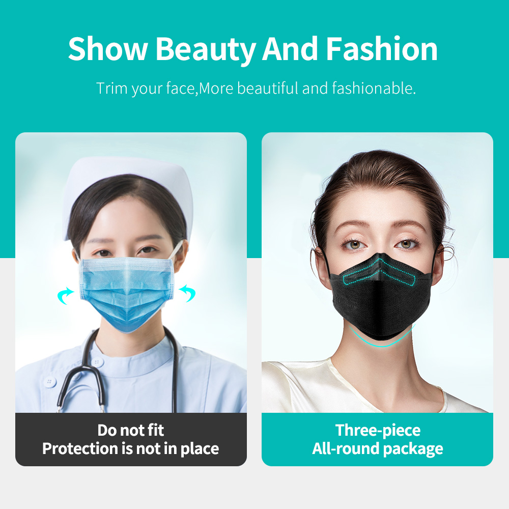 10-100PCS Máscaras Faciais FFP - Disposable Surgical Mask avaliação e preço