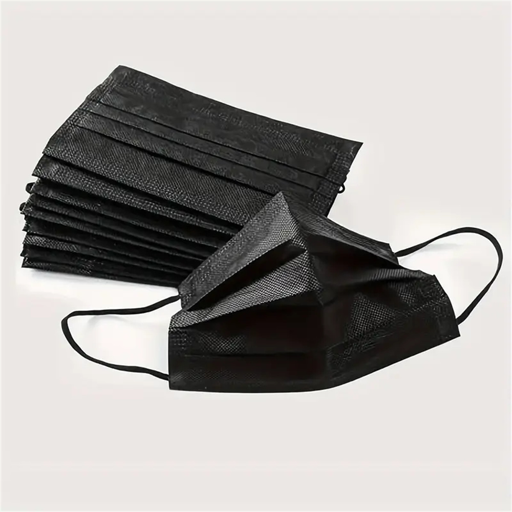 Máscaras faciais descartáveis  - Black Face Mask Pack avaliação e preço