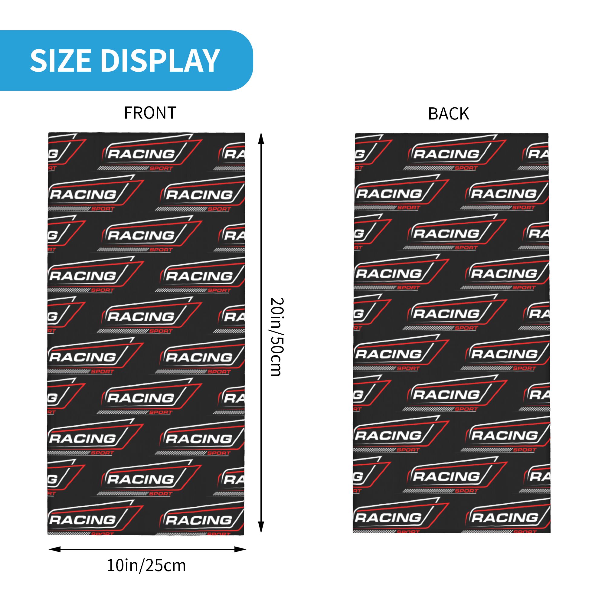 Personalizado corrida de veloc - Neck Gaiter Face Cover avaliação e preço