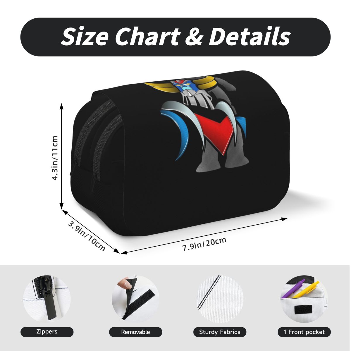 Estojo de Lápis Mazinger Z Gol - Mask Case Hard Shell avaliação e preço