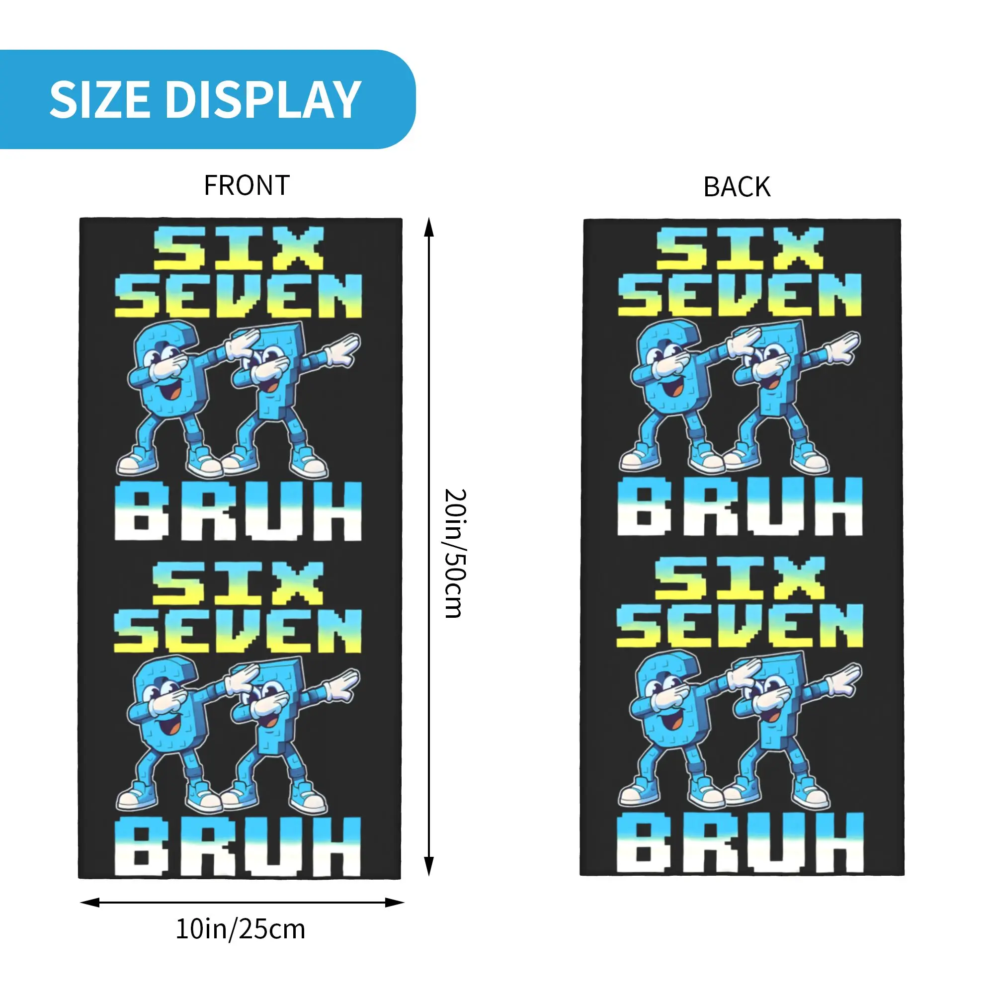67 Six Seven Meme 6 7 Italian  - Neck Gaiter Face Cover avaliação e preço