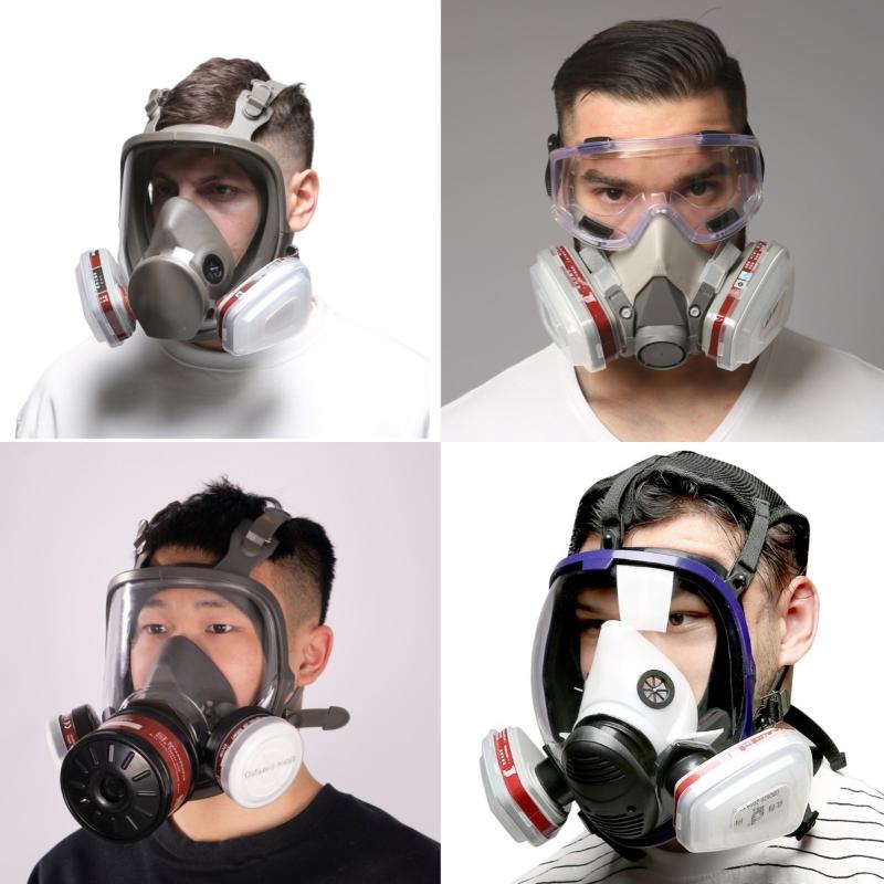 1 Conjunto de Máscara Respirat - Respirator Half Face avaliação e preço